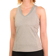 Load image into Gallery viewer, Women racerback workout tank top with built in bra