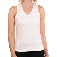 Load image into Gallery viewer, Women racerback workout tank top with built in bra