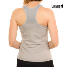 Load image into Gallery viewer, Women racerback workout tank top with built in bra