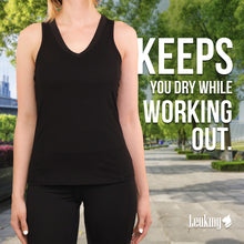 Load image into Gallery viewer, Women racerback workout tank top with built in bra