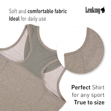 Load image into Gallery viewer, Women racerback workout tank top with built in bra