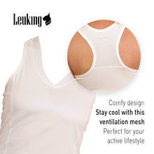 Load image into Gallery viewer, Women racerback workout tank top with built in bra