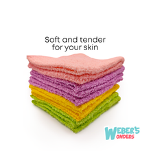 Load image into Gallery viewer, 100% Cotton Soft Washcloths 11-Pack - Assorted Colors