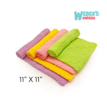 Load image into Gallery viewer, 100% Cotton Soft Washcloths 11-Pack - Assorted Colors