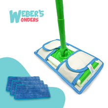 Load image into Gallery viewer, Set of 3 Microfiber Mop Pads - Reusable - Fits Swiffer