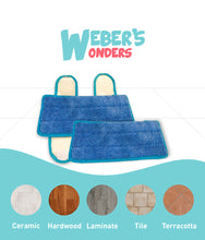 Load image into Gallery viewer, Set of 2 Microfiber Mop Pads - 100% Polyester