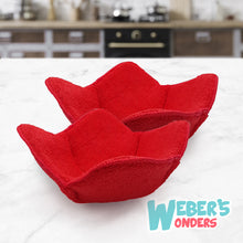 Load image into Gallery viewer, Set of 4 Microwave Bowl Huggers - Safe Soup Holders (Cozy)