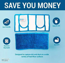 Load image into Gallery viewer, Set of 3 Microfiber Mop Pads - Reusable - Fits Swiffer