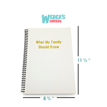 Load image into Gallery viewer, After my Death planner book - Life Organizer, belongings
