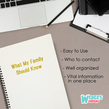 Load image into Gallery viewer, After my Death planner book - Life Organizer, belongings