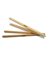 Load image into Gallery viewer, Bamboo Toast Tongs 8-Inch - Reusable Cooking Tongs