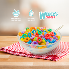 Load image into Gallery viewer, Fruit Loops Inspired Cereal Bowl Scented Candle - Decorative Candle - Cool Gift Idea
