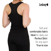 Load image into Gallery viewer, Weber&#39;s Fit Women’s Activewear Dri More Core Shelf-Bra Racerback Tank Top Gym Workout MMA Sports Plus Sizes
