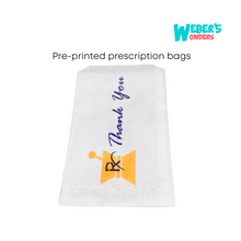 Load image into Gallery viewer, Rx Paper Prescription Bags for pharmacy 5&quot;x10&quot;
