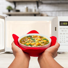 Load image into Gallery viewer, Set of 2 Microwave Bowl Huggers - Safe Soup Carrying
